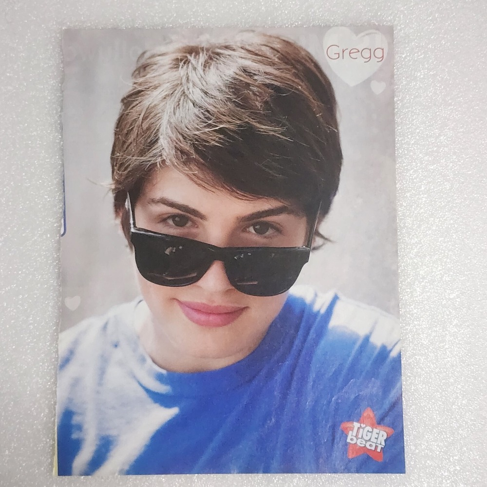 Gregg Sulkin Sunglasses Teen Boy Poster Pinup Clipping 8x10 2000s Tiger Beat